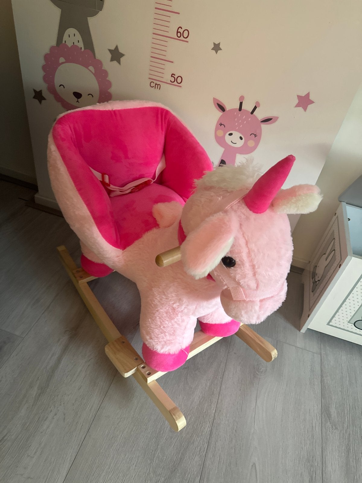 Roze unicorn hobbelpaard voor Kinderen, Ophalen, Zo goed als nieuw, Meisje