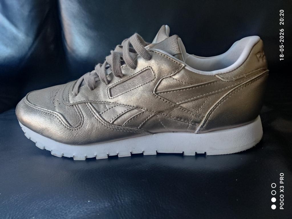Reebok Sneakers Classic Leather Melted Metal Goud Maat 41, Kleding | Dames, Overige kleuren, Reebok Sneakers, Ophalen of Verzenden