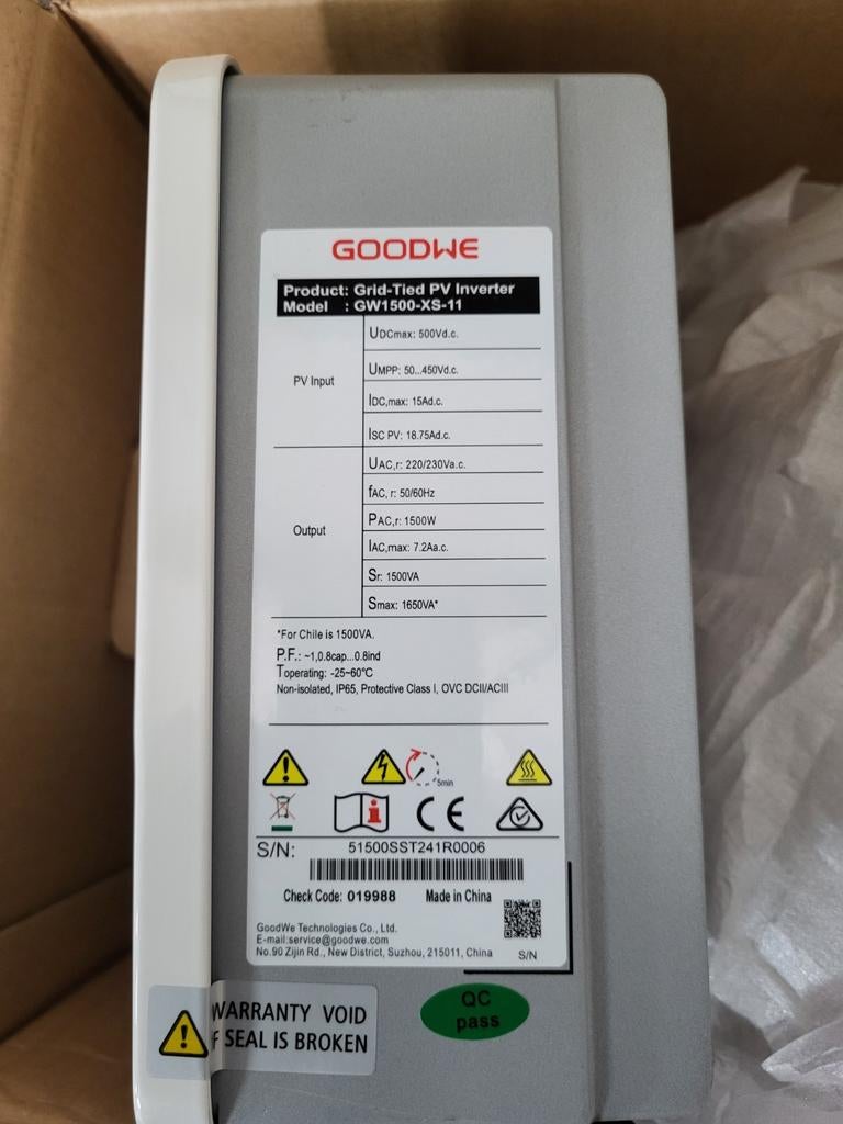 Omvormer zonnepanelen Goodwe, Verzenden, Nieuw