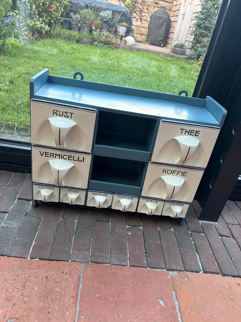 Kruidenkastje met lades, Huis en Inrichting, Ophalen, Hout, Meerkleurig, Overige typen