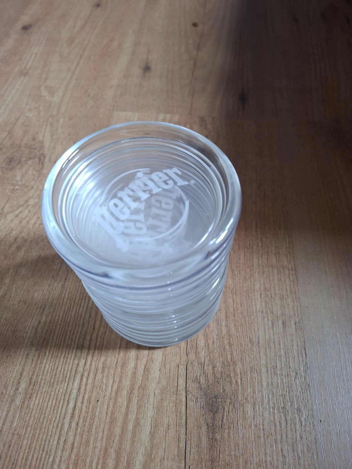 12 glazen onderzetters Perrier, Huis en Inrichting, Ophalen of Verzenden