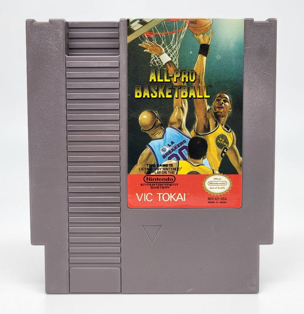 All-Pro Basketball - Nintendo NES Cartridge - USA, Spelcomputers en Games, Games | Nintendo NES, Gebruikt, Verzenden, 2 spelers