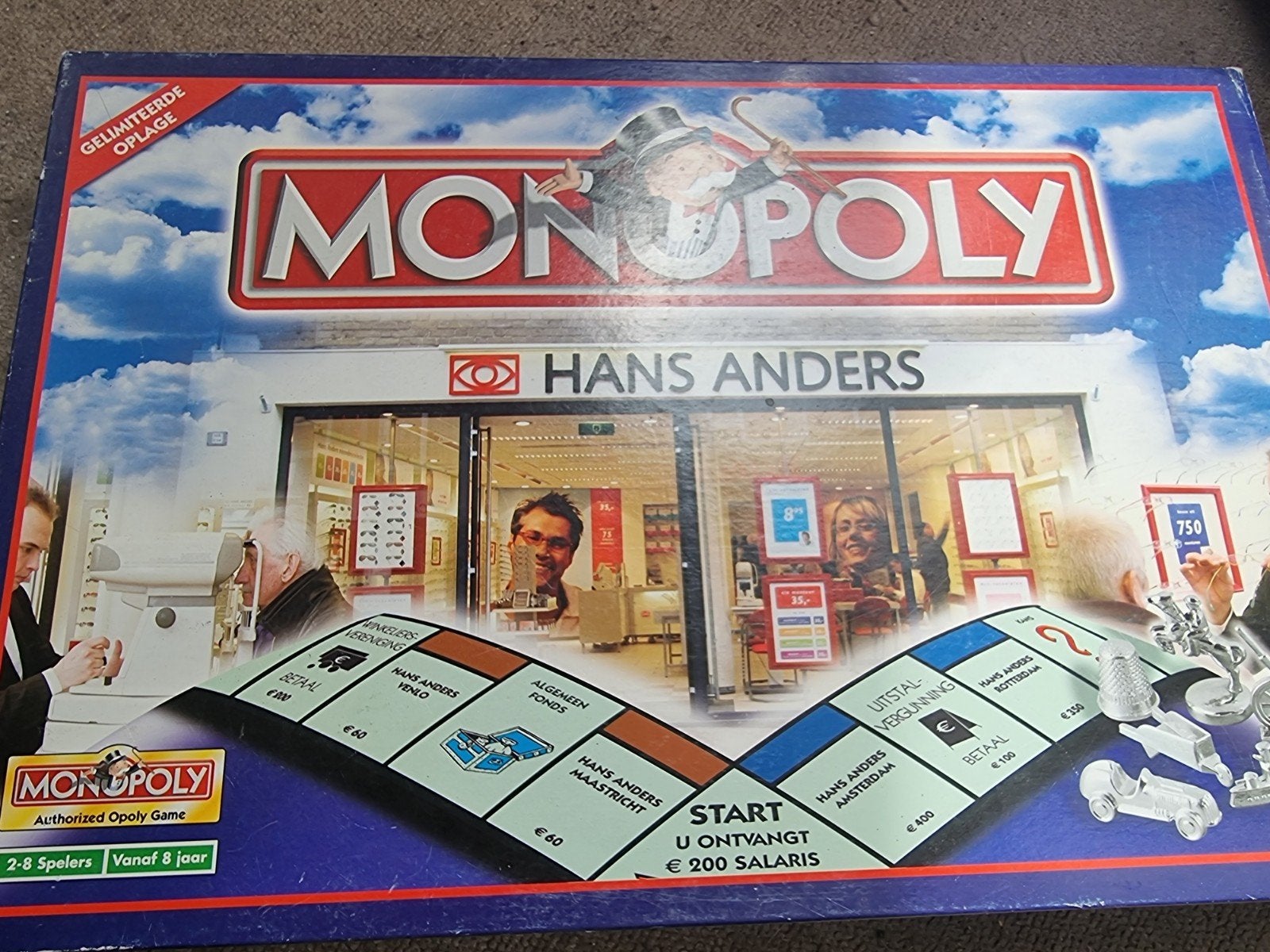 Monopoly spel van Hans Anders editie 25 jaar, Vijf spelers of meer, Ophalen, Zo goed als nieuw