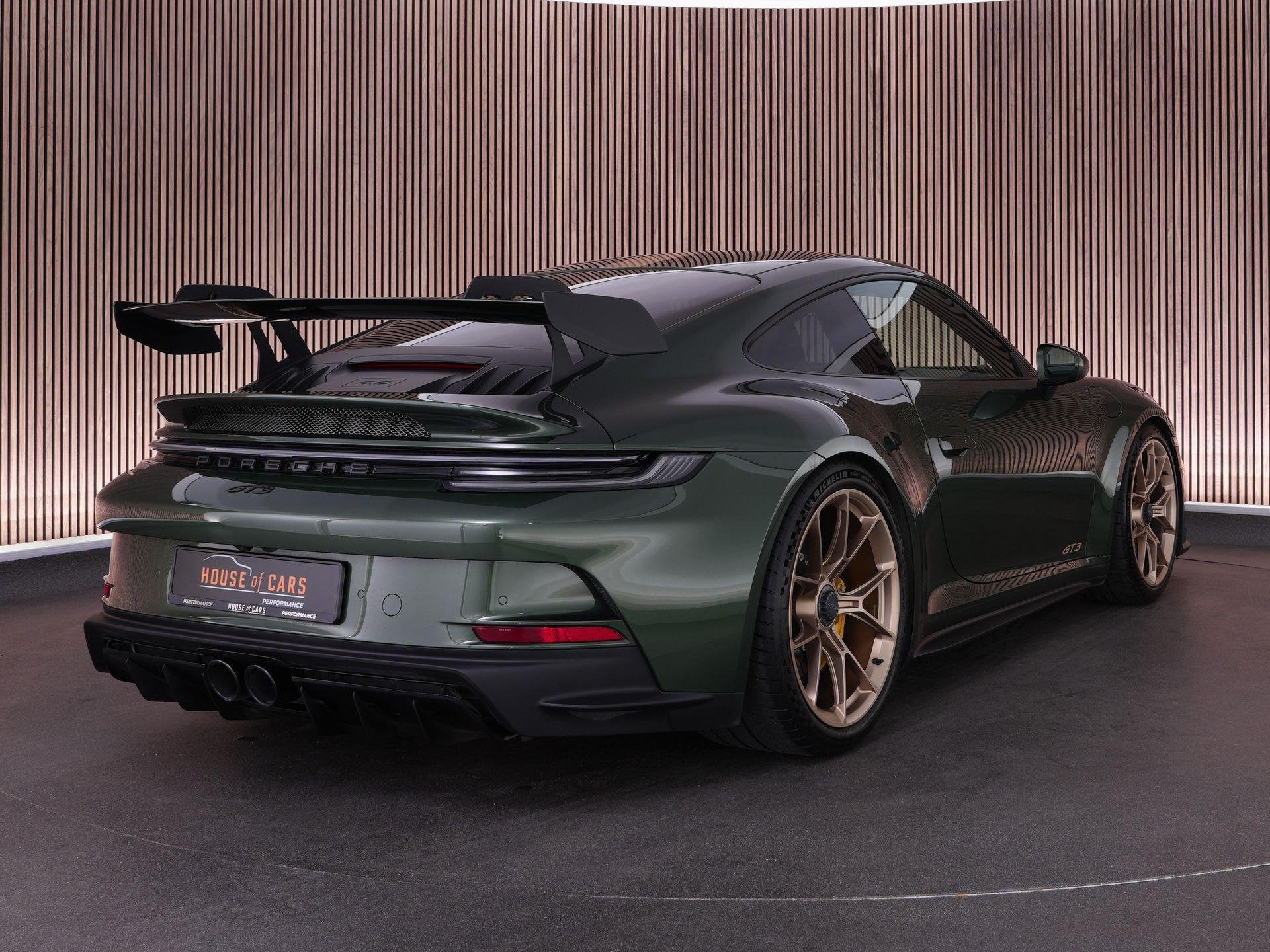 Porsche 911 GT3 992 |dealer onderhouden|Oakgreen metallic|ne, Auto's, Automaat, Achterwielaandrijving, Gebruikt, 510 pk