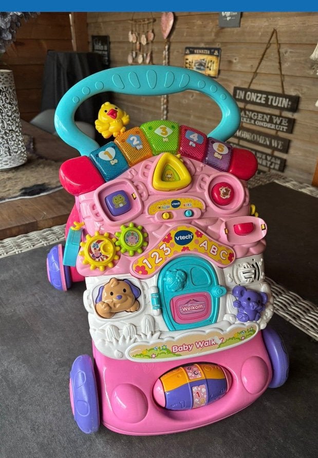 V tech loopwagen, Kinderen en Baby's, Ophalen, Gebruikt, 6 maanden tot 2 jaar