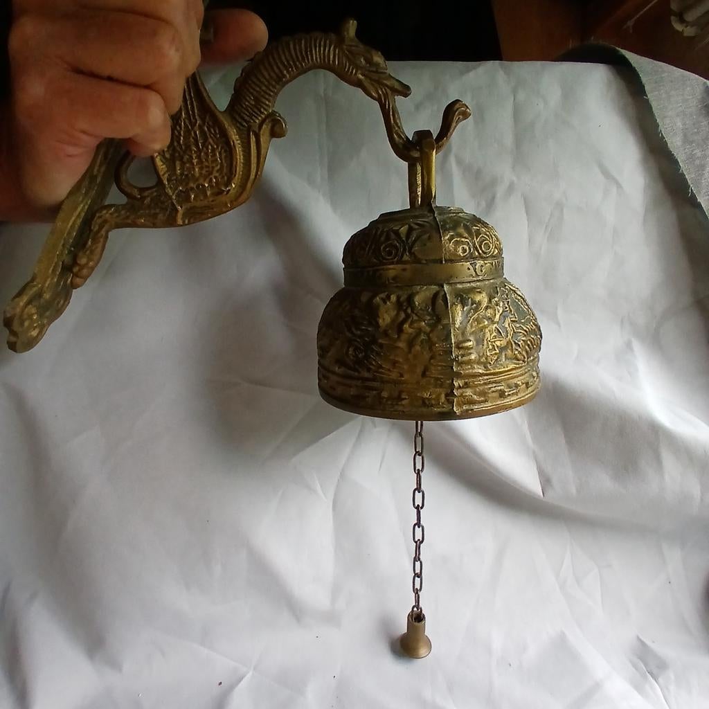 Kloosterbel van messing, brons, Antiek en Kunst, Ophalen of Verzenden