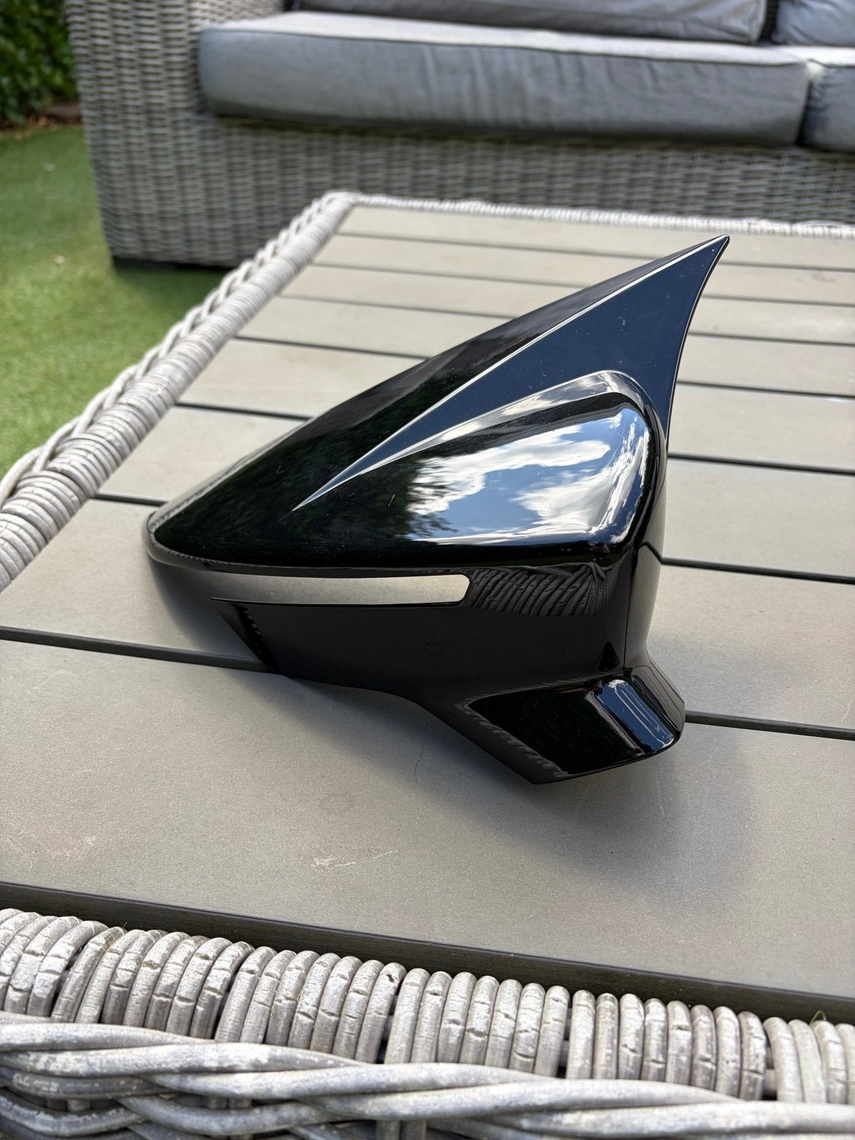 Zwarte spiegelkappen Seat leon, ibiza, Ophalen of Verzenden, Gebruikt, Universele onderdelen
