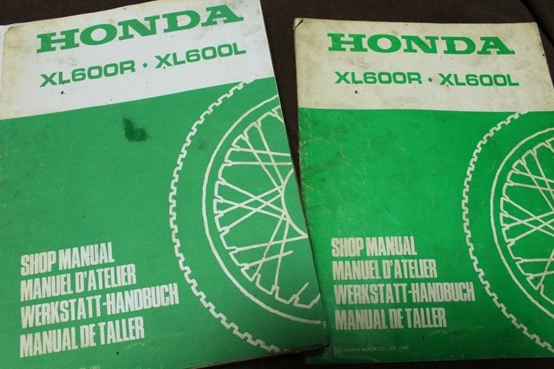 Honda XL600 R / L  1985 motorcycle shop manual XL 600, Motoren, Handleidingen en Instructieboekjes, Ophalen of Verzenden, Honda