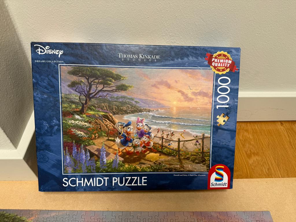 Puzzel Donald Duck 1000 stukjes, Hobby en Vrije tijd, Denksport en Puzzels, Zo goed als nieuw, 500 t/m 1500 stukjes, Ophalen of Verzenden