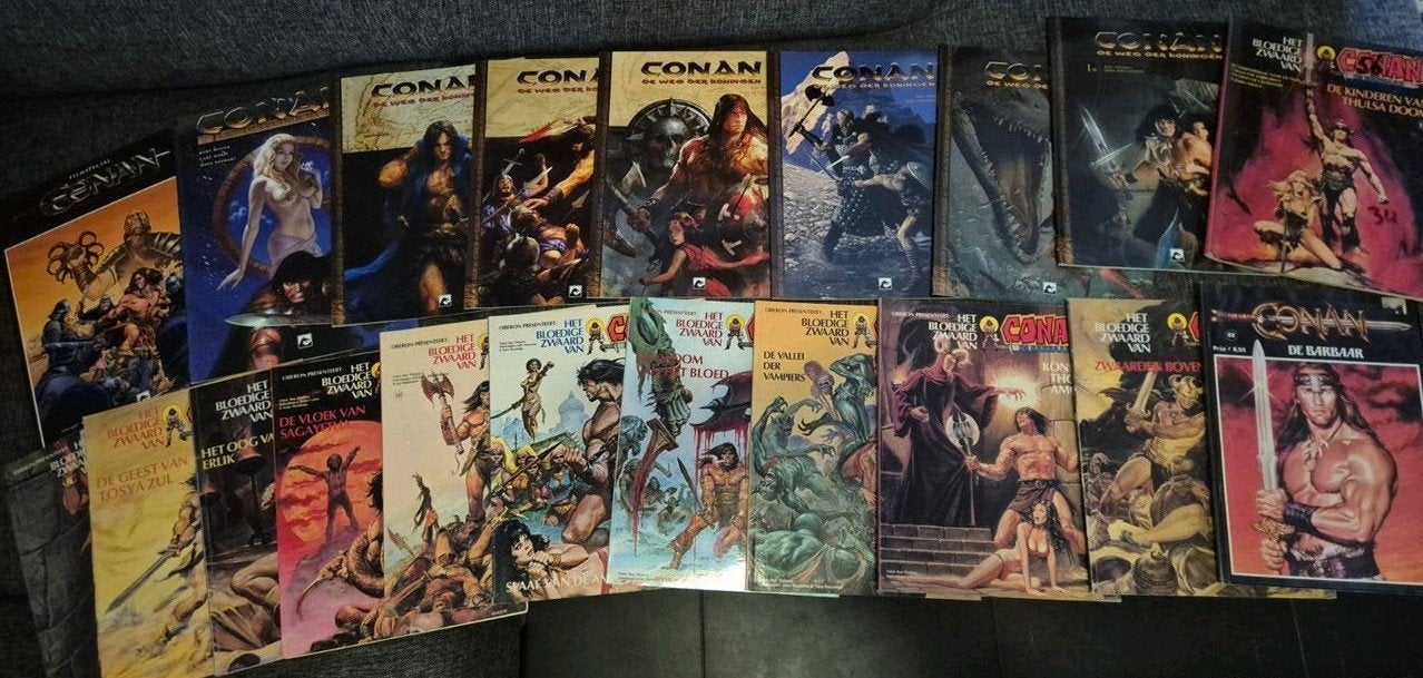 Grote stapel Conan de Barbaar stripboeken, incl. filmeditie, Boeken, Meerdere stripboeken, Ophalen of Verzenden, Gelezen