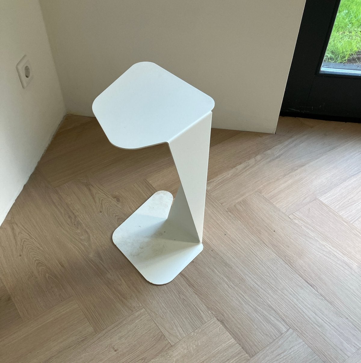 Gispen Today 971 - wit gepoedercoat staal, Minder dan 55 cm, Gebruikt, Metaal of Aluminium, Overige vormen