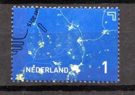 gestempelde zegel. 2015:  nederland in het licht, Ophalen of Verzenden, Na 1940, Gestempeld