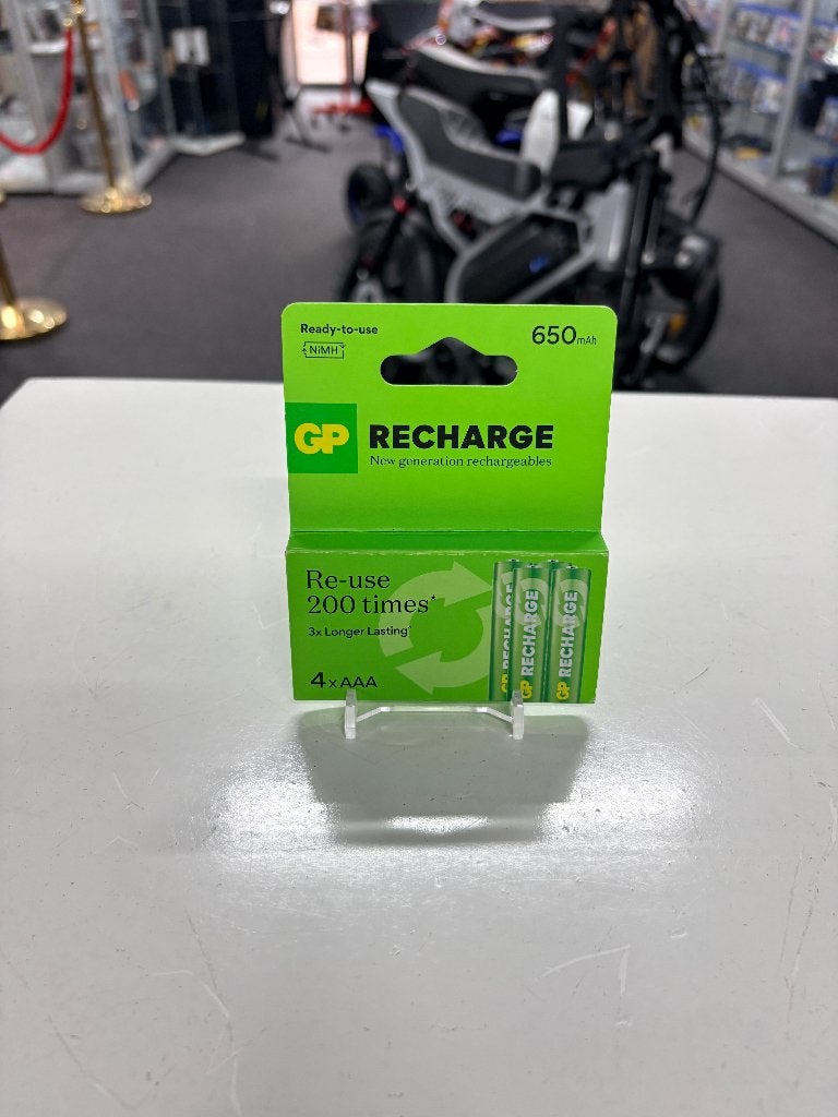 GP Recharge AAA 650 mAh | 4-Pack | Oplaadbaar, ., Nieuw, Ophalen of Verzenden, .