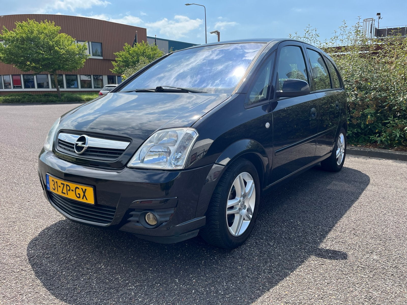 Opel Meriva 1.6 16V 77KW Easytronic 2008 Zwart Automaat, Auto's, Opel, Zwart, 4 cilinders, Zwart, Origineel Nederlands