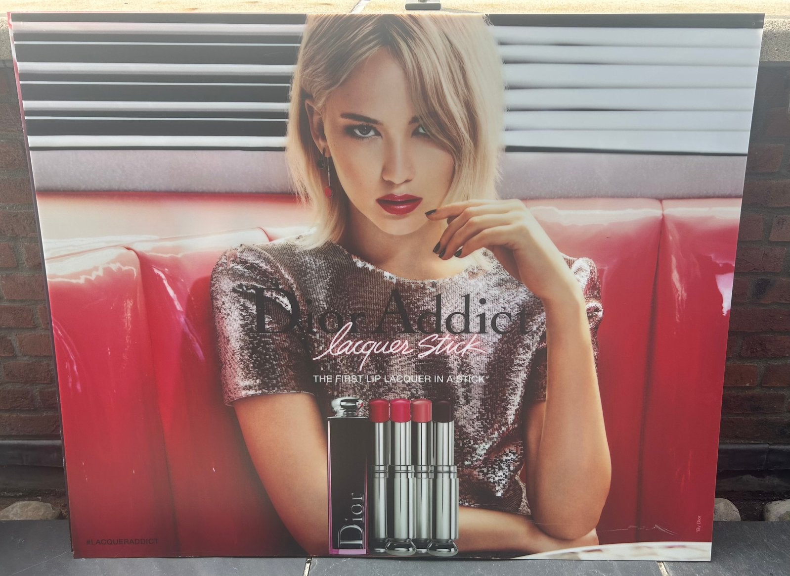 Set van zes originele hardboard mode & parfum  posters, Ophalen, Zo goed als nieuw, A1 t/m A3