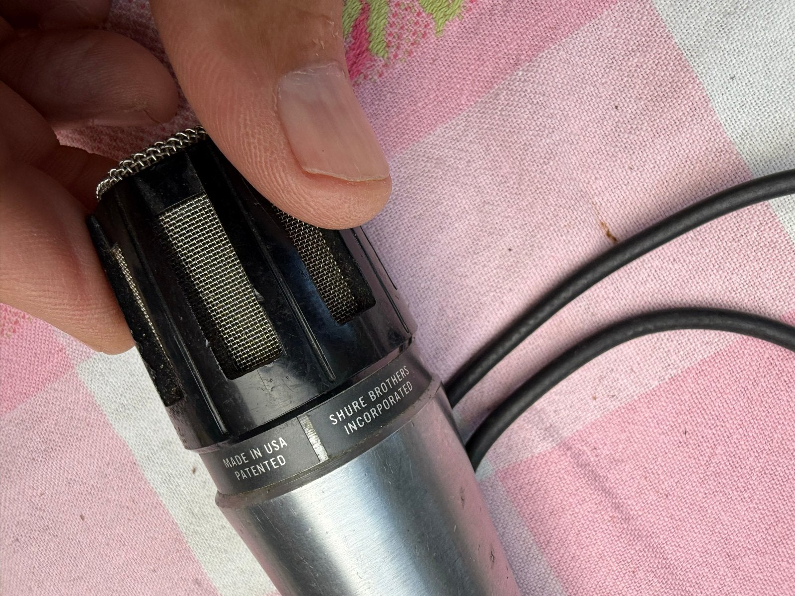 Vintage Shure Unidyne B Model 515SA microfoon, Ophalen of Verzenden, Gebruikt, Zangmicrofoon