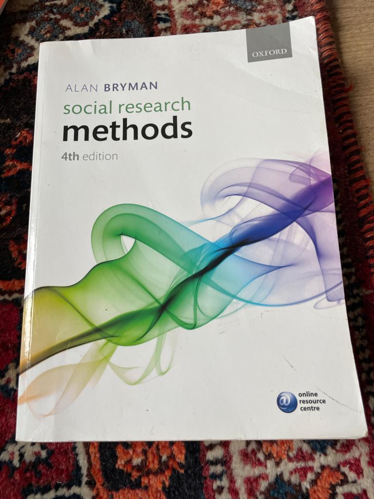 Social Research Methods - Alan Bryman (4e editie), Boeken, Ophalen of Verzenden, Gamma, Zo goed als nieuw, HBO