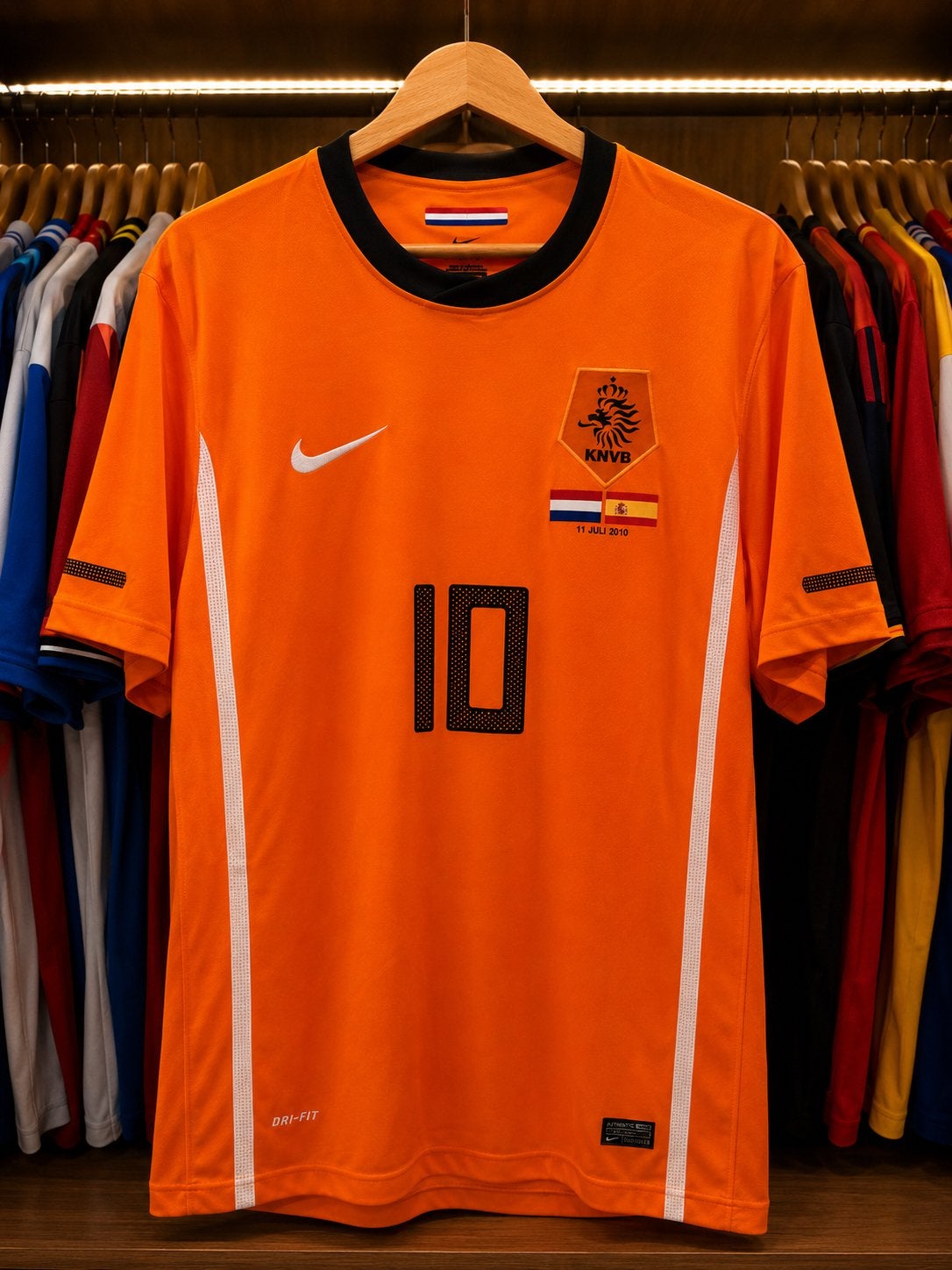 Nederlands elftal shirt oranje WK 2010 retro finale shirt, Maat L, Verzenden, Nieuw, Shirt
