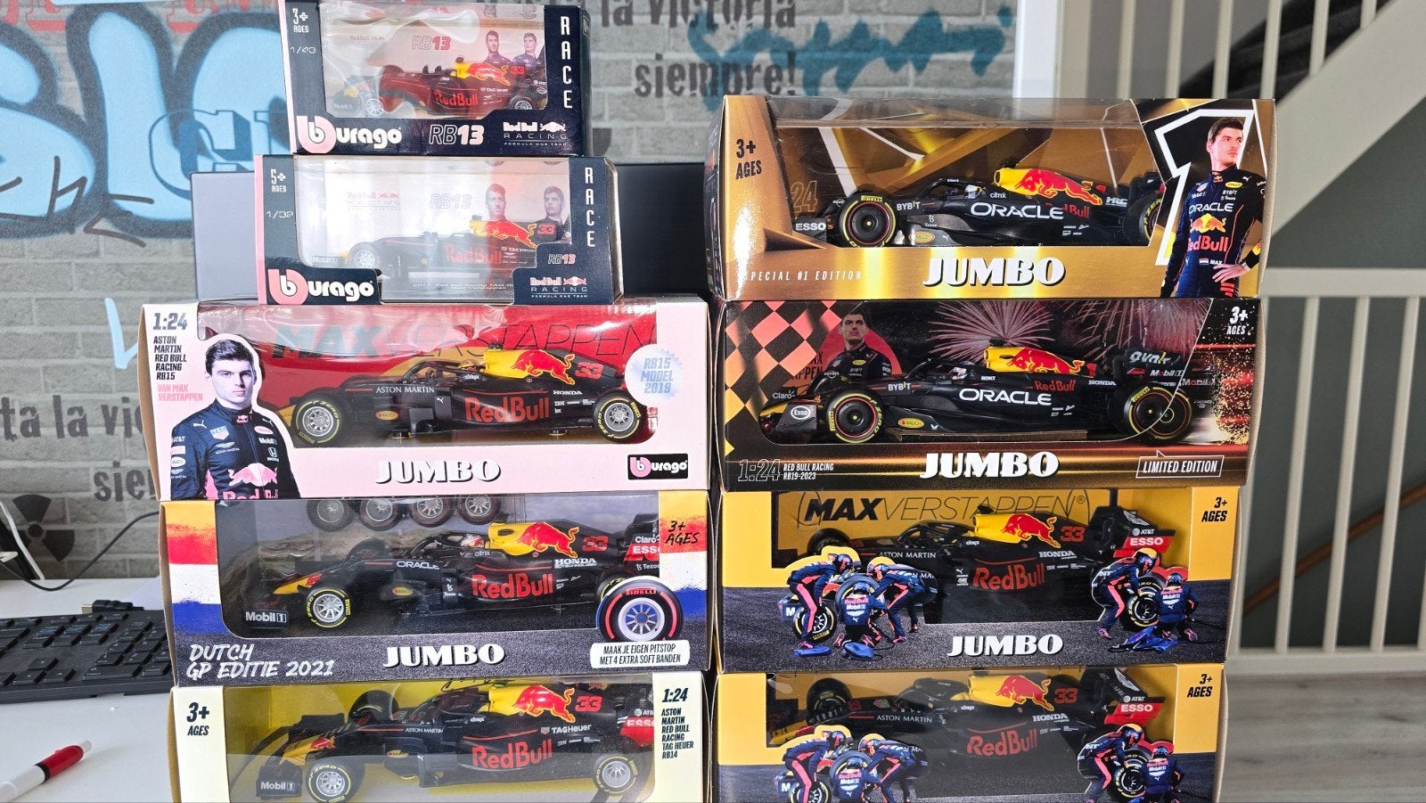 Max Verstappen F1 Race-wagens 9x, Ophalen of Verzenden, Zo goed als nieuw, Formule 1