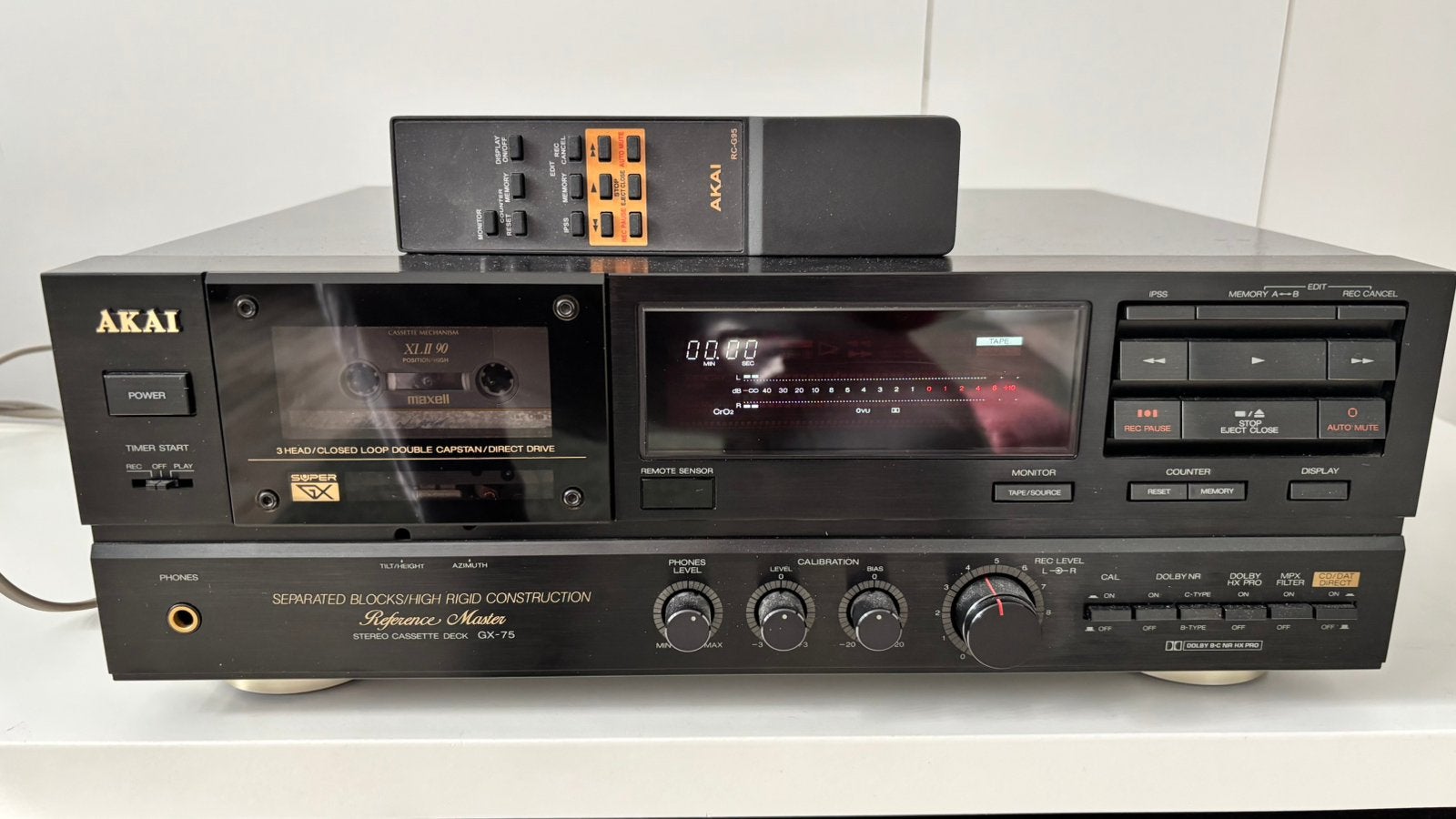 Akai GX-75 Reference Master cassettedeck, Ophalen, Akai