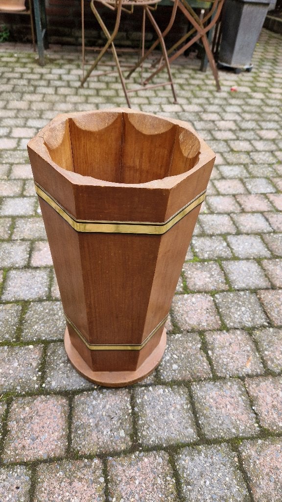 vintage houten paraplubak, Ophalen of Verzenden, Zo goed als nieuw, Hout