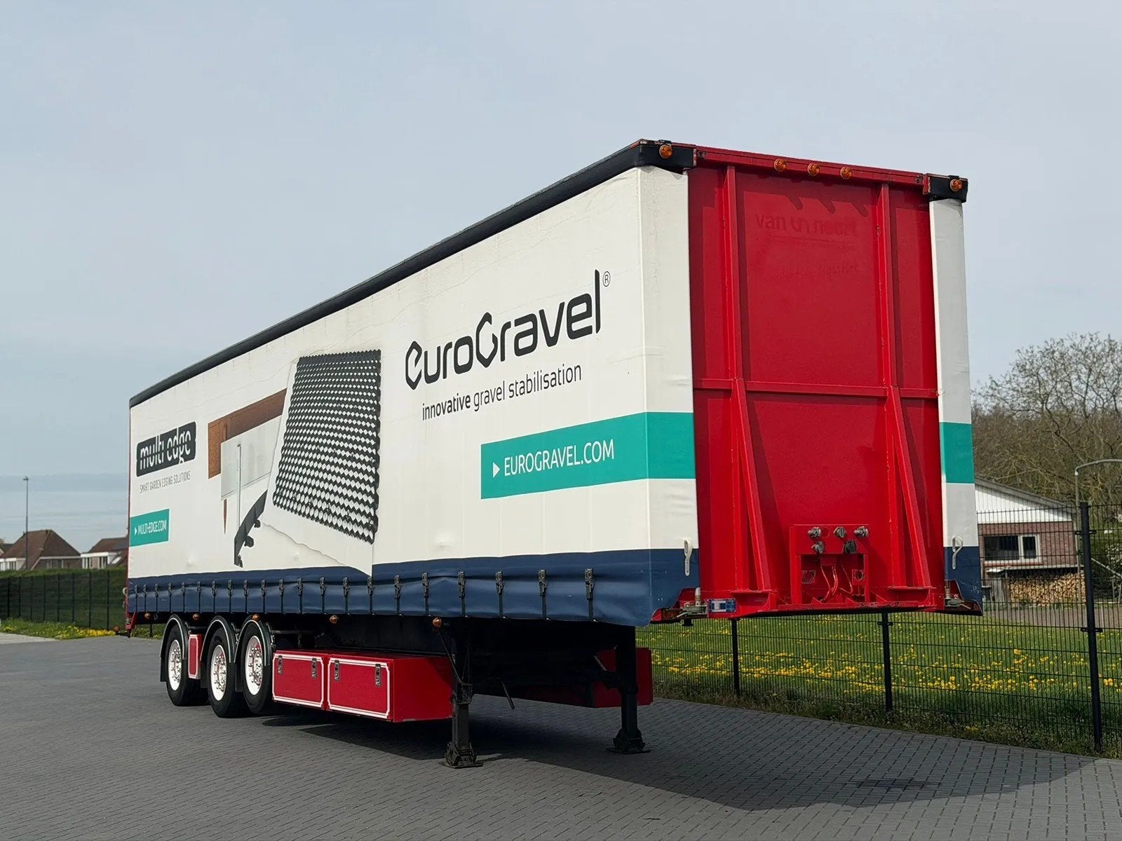 Gedwongen gestuurde Schuifzeiltrailer +kooiaap aansluiting, Ophalen, Carrosserie en Plaatwerk, Jumbo, DAF
