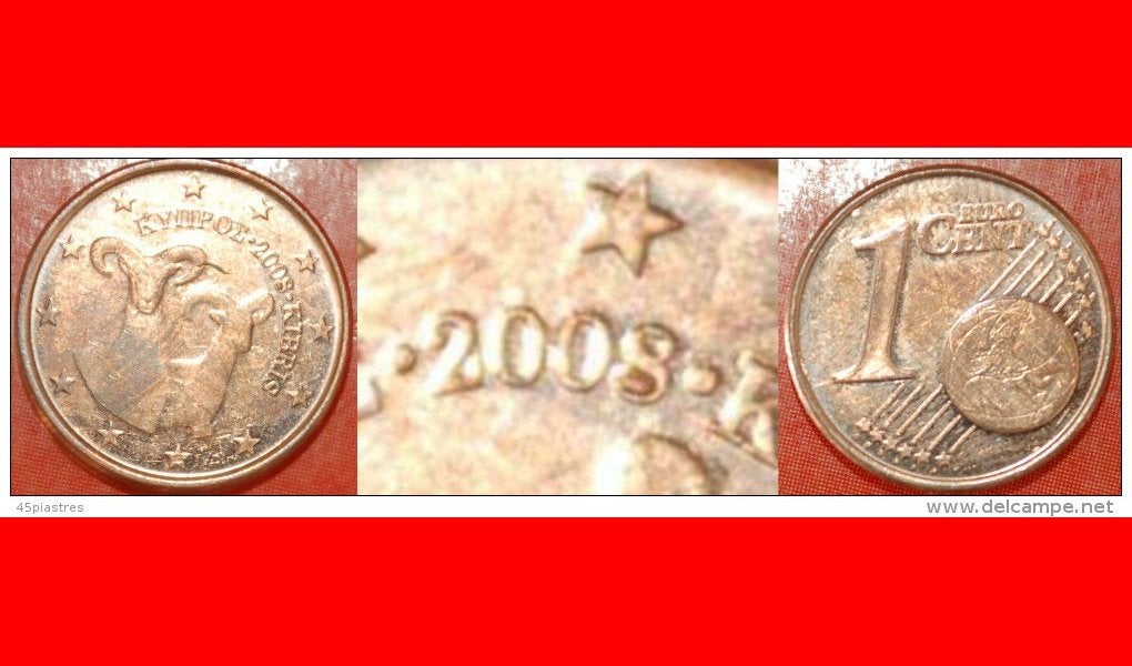 Ⰺ FLAW SCARCE FINLAND  CYPRUS  1 CENT 2008!, Postzegels en Munten, Munten | Europa | Euromunten, Ophalen of Verzenden, Cyprus