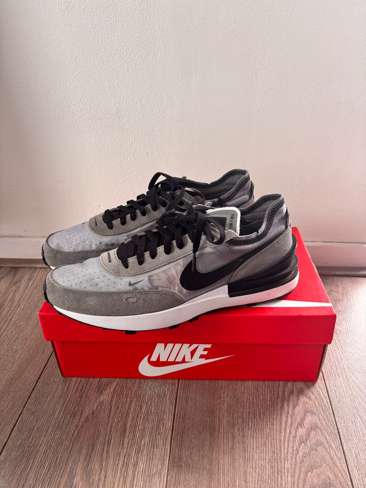 Nike Waffle One SE Cool Grey/Black-White Sneakers, Overige kleuren, Nieuw, Ophalen of Verzenden, Sneakers of Gympen