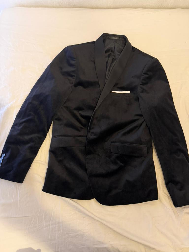 Luxe Lindbergh heren smoking zwart, Ophalen of Verzenden, Zo goed als nieuw, Maat 52/54 (L), Zwart