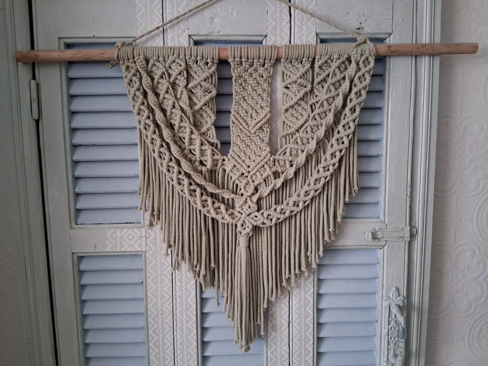 Handgemaakte Macramé Wandhanger - Boho Stijl, Ophalen, Textiel, Nieuw, Handgemaakt