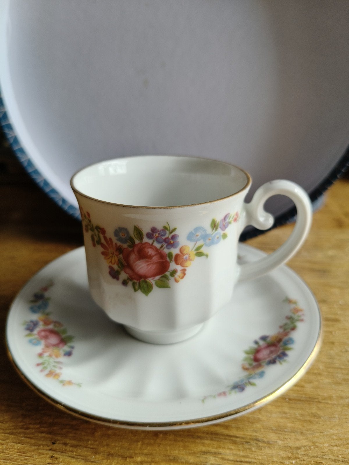 Vintage Seltmann Weiden Bavaria Kop en Schotel - Bloemen, Antiek en Kunst, Ophalen of Verzenden