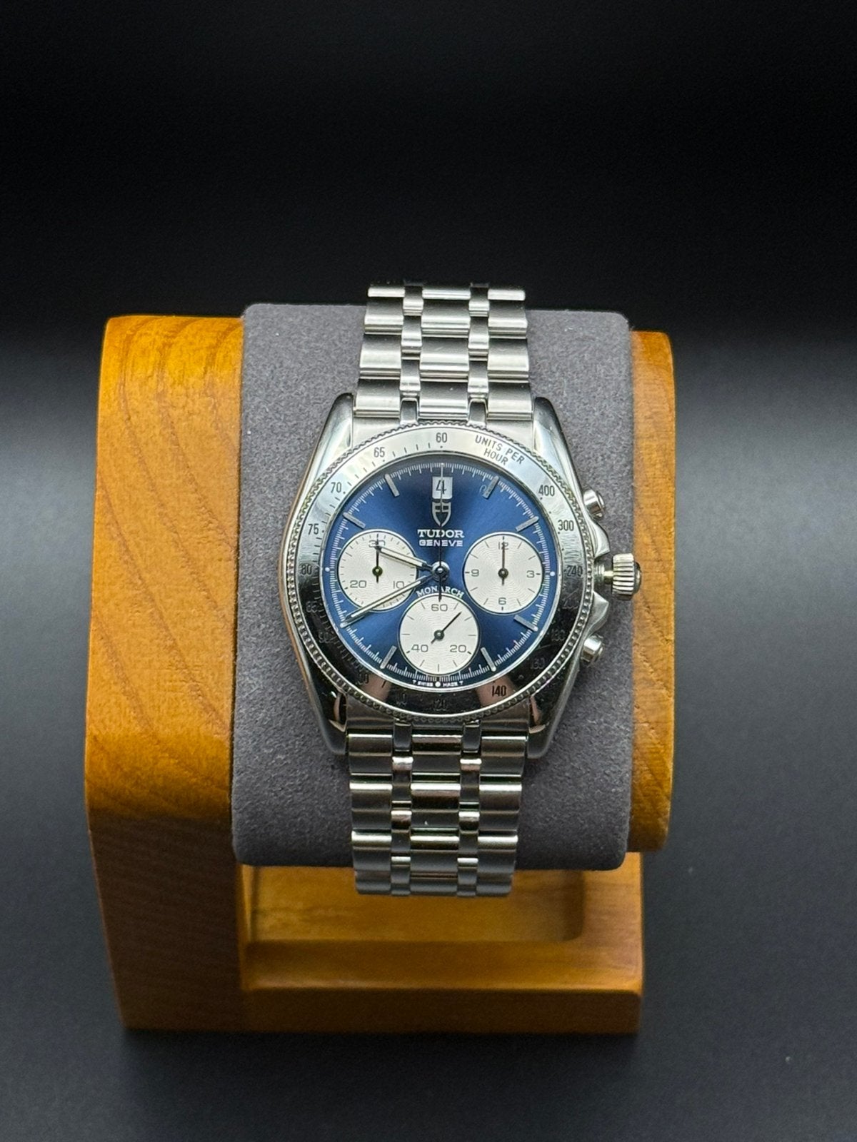 Tudor Monarch chronograph ref:15900, Overige merken, Staal, Gebruikt, Staal