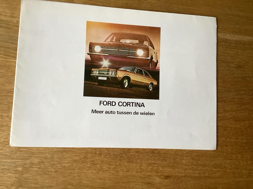 Ford Cortina Brochure - 1970, Boeken, Auto's | Folders en Tijdschriften, Gelezen, Ford, Ophalen of Verzenden