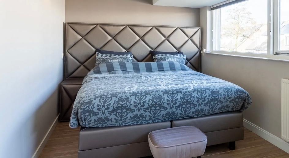 2 persoons bed, Ophalen, Verstelbaar, Bruin, Tweepersoons
