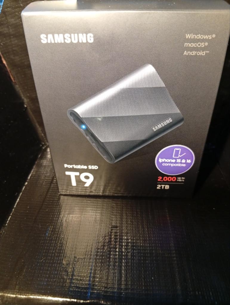 Samsung T9 SSD. 2TB, Computers en Software, Harde schijven, Nieuw, Ophalen of Verzenden, Samsung, Laptop