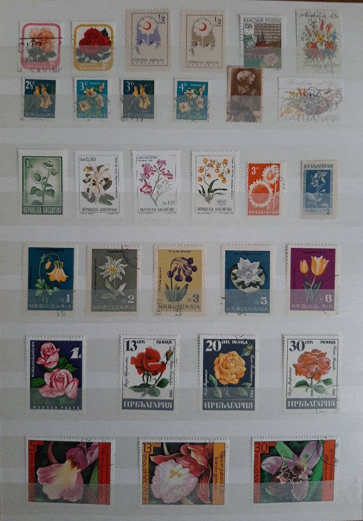 3 Kaarten Postzegels Bijzondere en Mooiste Bloemen No. 19, Ophalen, Dier of Natuur