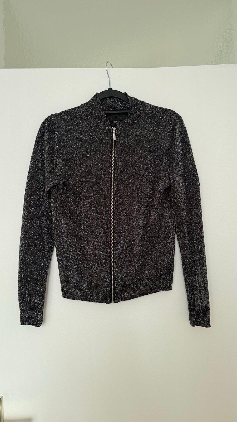 Glitter Zilveren Bomberjack - Maat 38/40 (M), Kleding | Dames, Ophalen of Verzenden, Zo goed als nieuw, Maat 38/40 (M), Zilver