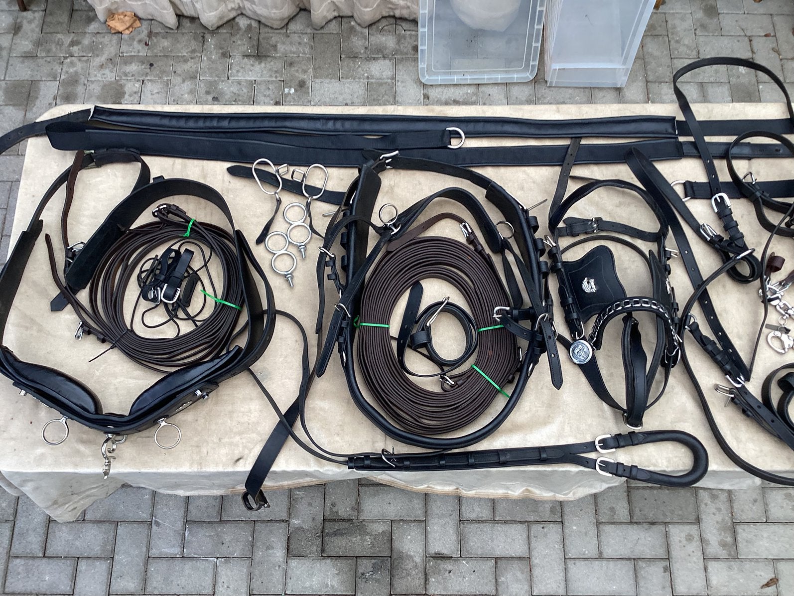 Enkelspan Tandum ( ideaal ) mentuig Full € 450, Ophalen of Verzenden, Borsttuig, Verstelbaar, Full