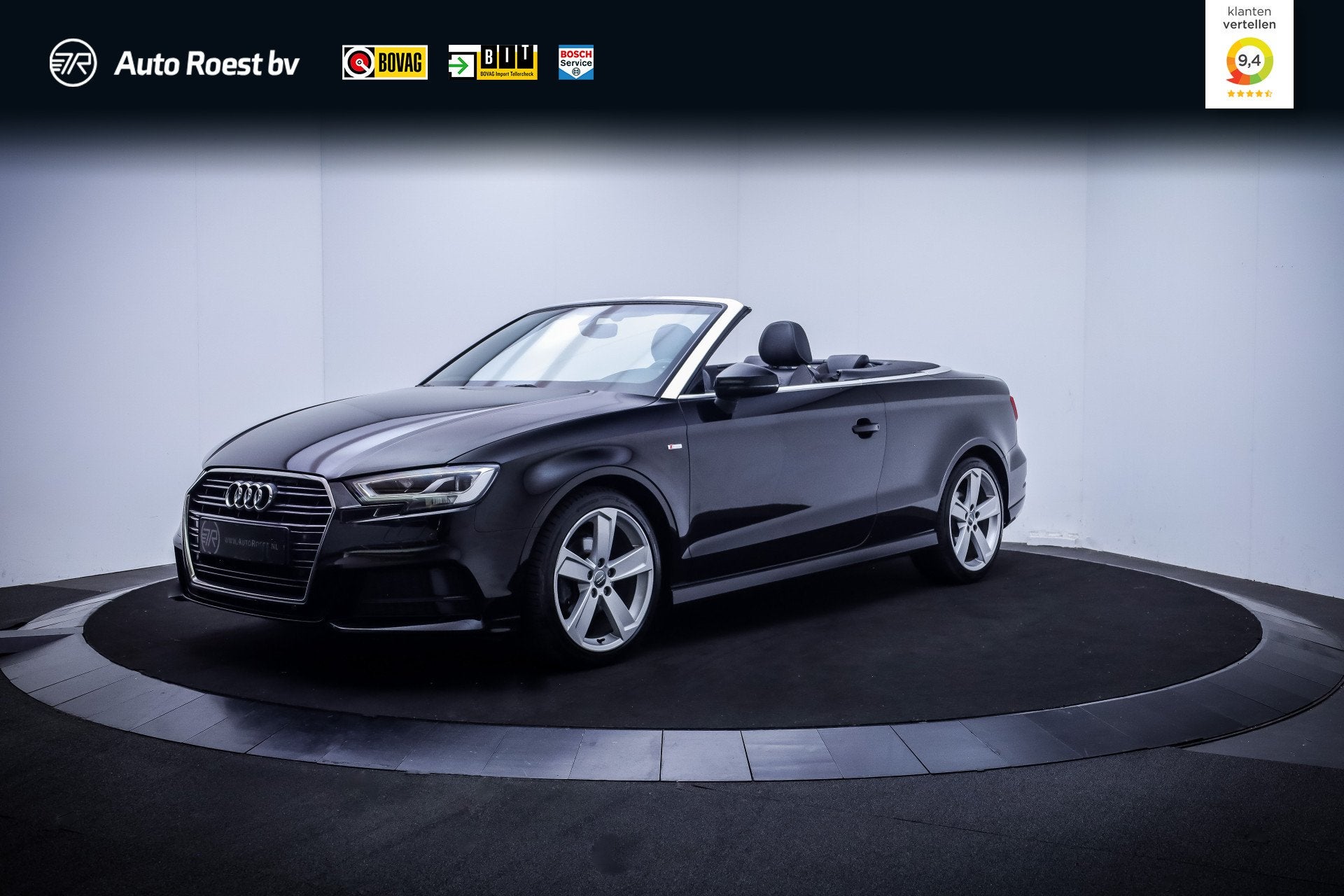 Audi A3 Cabriolet 35TFSI 150Pk S-Line FULL LED | CARPLAY | S, Dealer onderhouden, 1380 kg, Zwart, 4 cilinders
