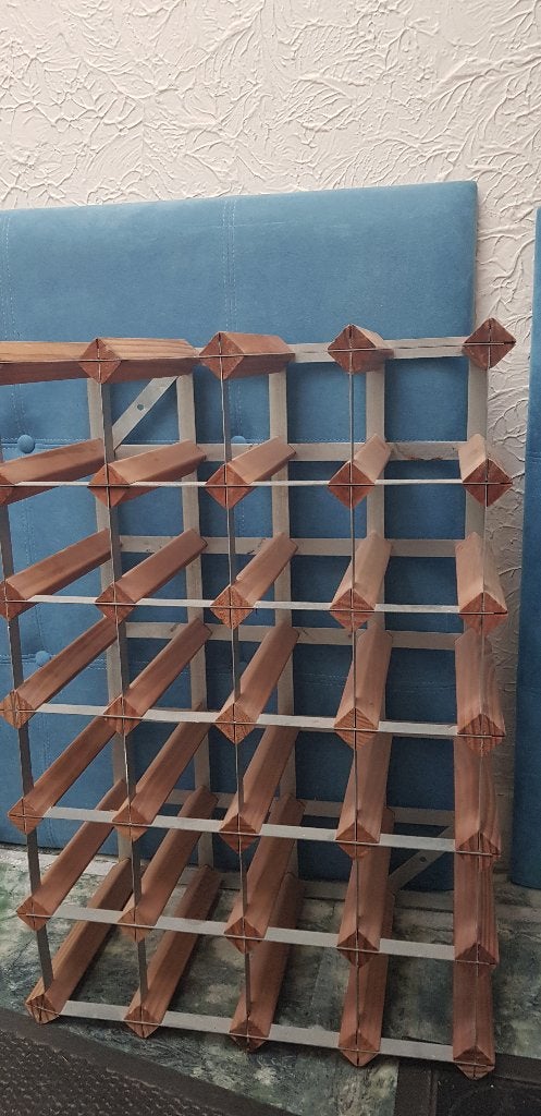 Houten Wijnrek, Huis en Inrichting, Woonaccessoires | Wijnrekken, 50 – 75, Gebruikt, 15 tot 25 flessen, Ophalen of Verzenden