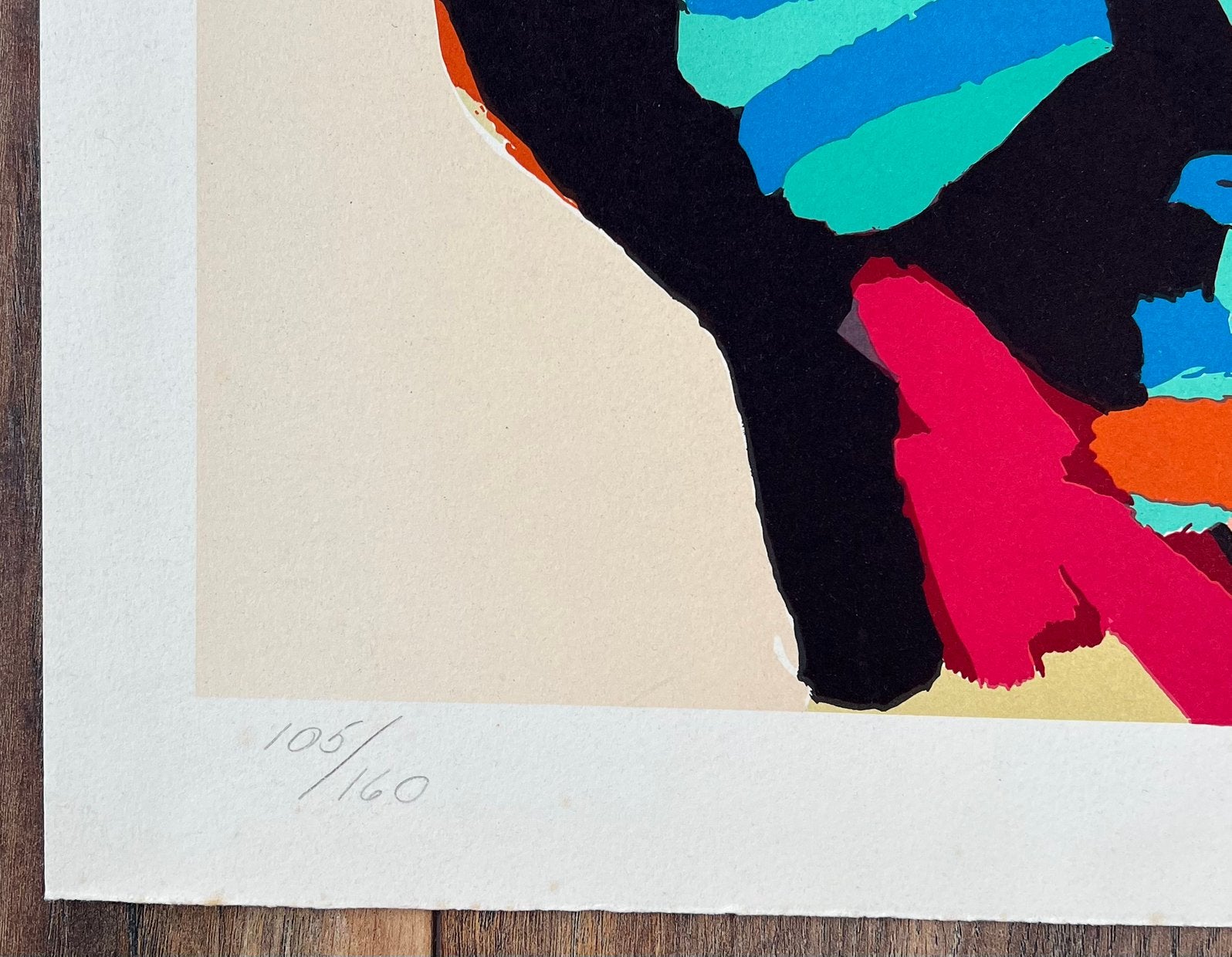 Karel Appel, litho Happy Couple, handgesigneerd, uit 1978, Ophalen