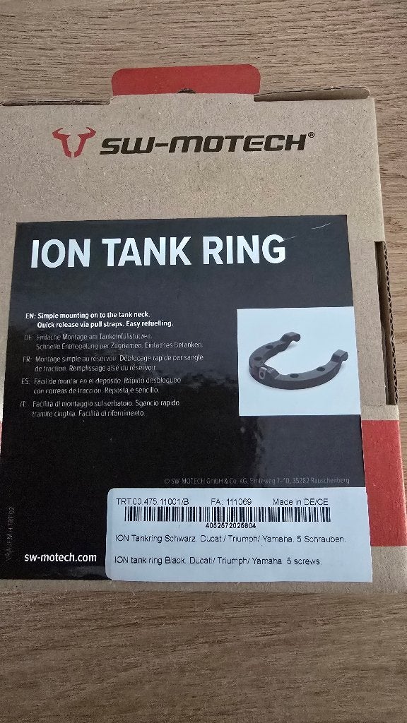 SW-Motech ION Tank Ring Ducati/Triumph//Yamaha (5 punts), Motoren, Ophalen of Verzenden, Nieuw