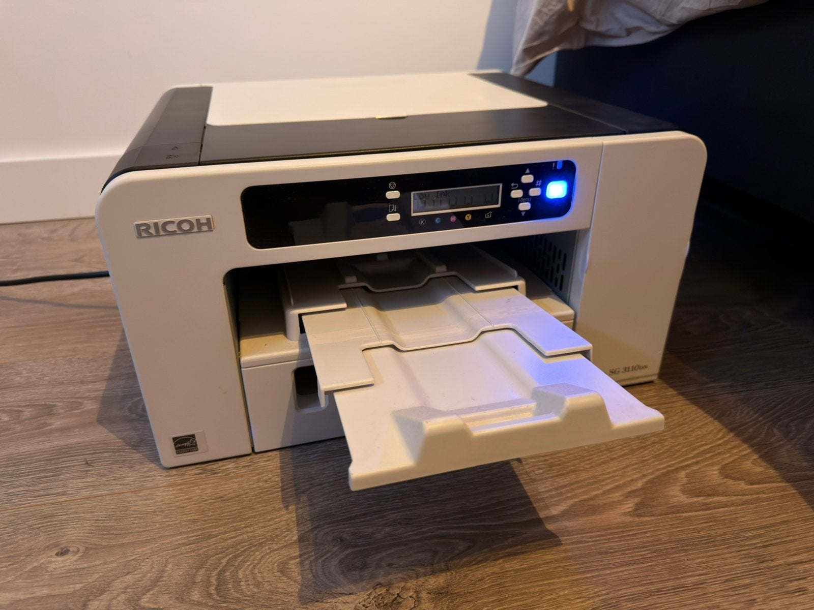 Ricoh Aficio SG 3110DN sublimatieprinter + 4 cartridges, Ophalen, Printer, Kleur printen, Zo goed als nieuw