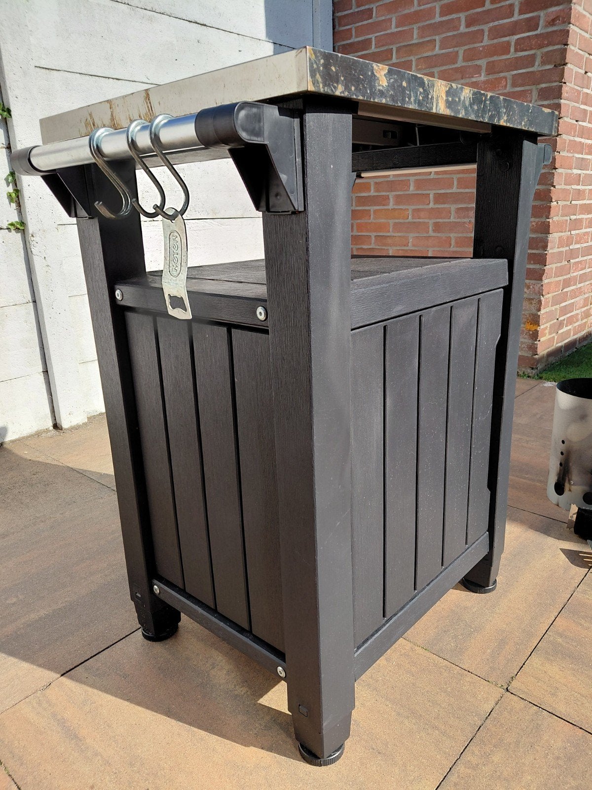 KETER BBQ meubel. INCLUSIEF alles op de foto's., Ophalen, Gebruikt, Keter