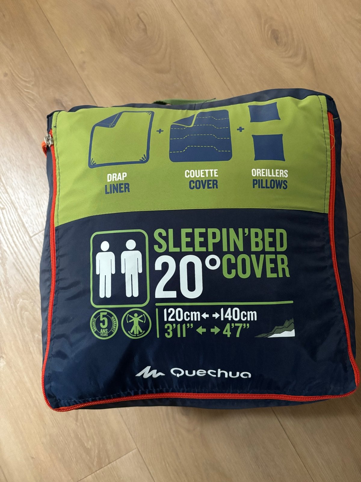 Quechua Slaapzak 20C Cover - 120-140cm, Ophalen, Zo goed als nieuw