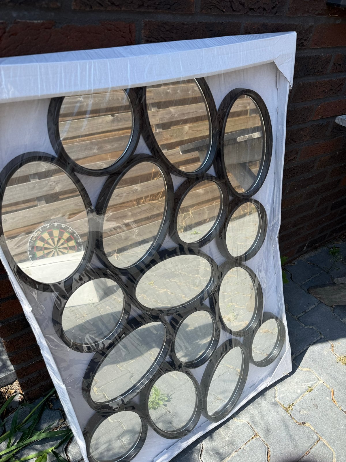 Nieuw Kwantum spiegel - decoratief en modern, Huis en Inrichting, Ophalen, 100 tot 150 cm, Nieuw, Overige vormen