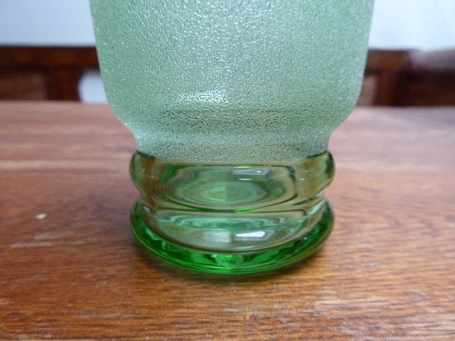Art deco glazen vaasje, Laeken, Antiek en Kunst, Ophalen of Verzenden