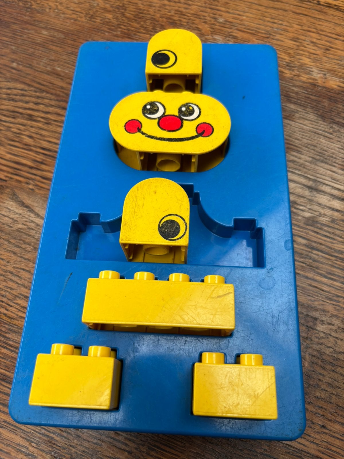 Lego duplo retro vintage clown grondplaat dubbelzijdig pop, Ophalen of Verzenden, Gebruikt, Duplo