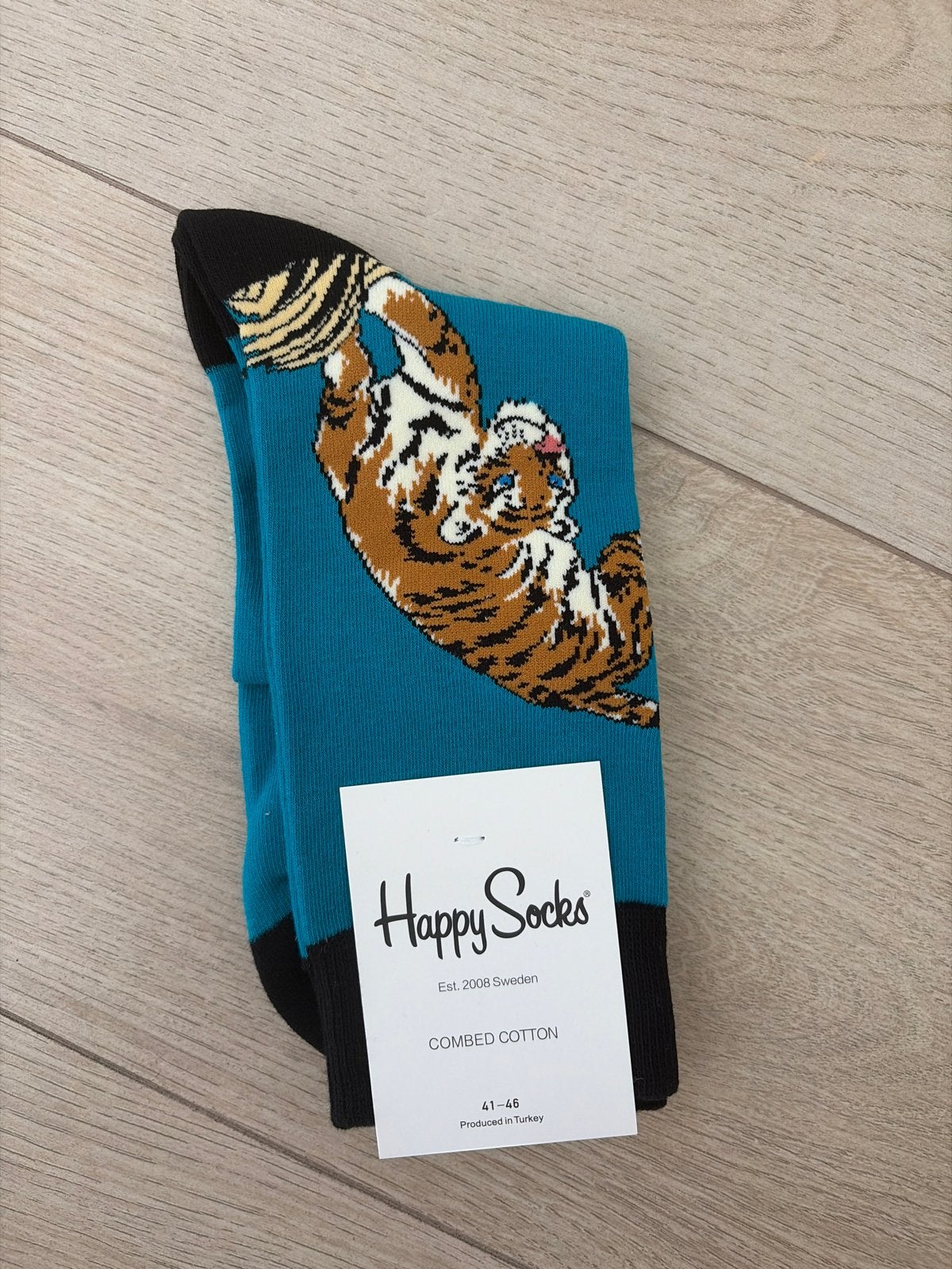 Happy Socks Tijger Sokken - Maat 41-46, Verzenden, Nieuw, Maat 43 t/m 46, Overige kleuren
