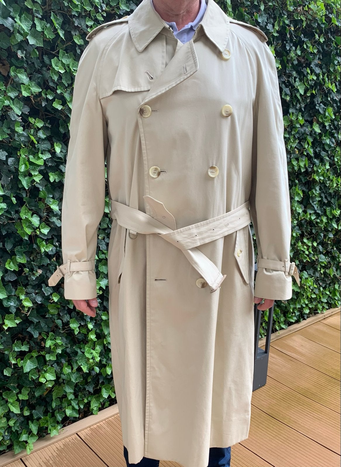 Heren Burberrys Vintage Trenchcoat Beige Maat 56 (XL), Kleding | Heren, Ophalen of Verzenden, Zo goed als nieuw, Maat 56/58 (XL)